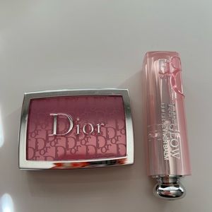Dior blush and Dior lip glow duo 001 pink